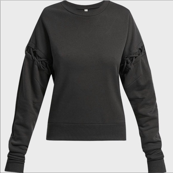 ALO Yoga Hook Up lattice long sleeve pullover - Picture 6 of 7